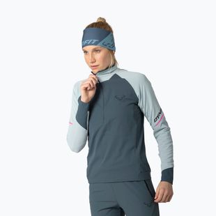 Női futó pulóver DYNAFIT Alpine 1/2 Zip Tee cloud blue/0720