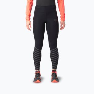 Női futóleggings DYNAFIT Trail Reflective black out