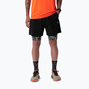 Férfi futóshort DYNAFIT Trail 2IN1 black out overcast