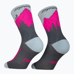 Zokni DYNAFIT Traverse Crew cinder pink glo/6070