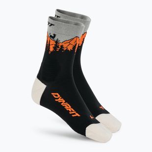 Sízokni DYNAFIT Traverse Mid black out ultra orange/4220