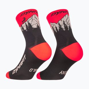 Sízokni DYNAFIT Traverse Mid black out ultra coral/6a10