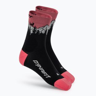 Sízokni DYNAFIT Traverse Mid black out ultra coral/6a10
