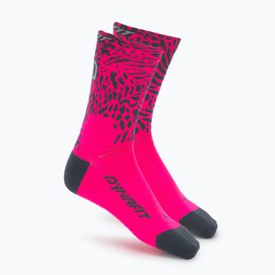Zokni DYNAFIT Run Wild Crew pink glo