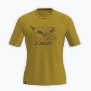 Férfi póló Salewa Eagle Geometric olive oil