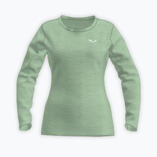 Női túra hosszú ujjú póló Salewa Puez Melange Dry pastel green melange