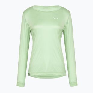 Női túra hosszú ujjú póló Salewa Puez Melange Dry pastel green melange