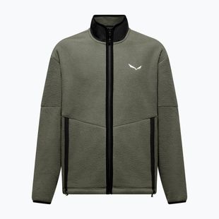 Férfi polár pulóver Salewa Fanes Full Zip faded green