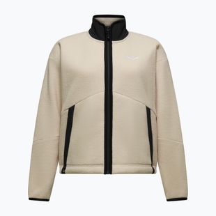 Női polár pulóver Salewa Fanes Full Zip Oatmeal