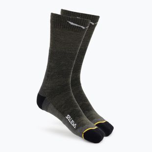 Férfi zokni Salewa Ortles AM Crew dark olive
