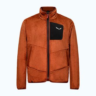 Férfi trekking pulóver Salewa Puez Warm Full Zip bombay brown