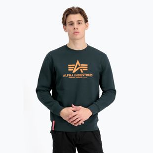 Férfi Alpha Industries Basic sötét petrol színű pulóver