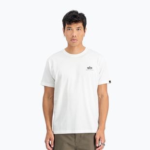 Férfi Alpha Industries Basic Small Logo póló fehér
