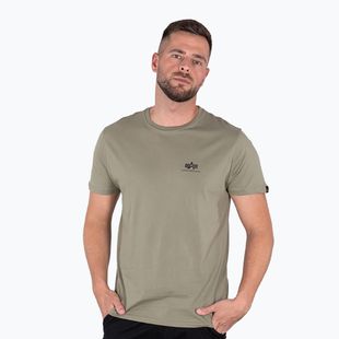 Férfi Alpha Industries Basic Small Logo olívaolajos póló