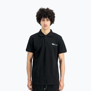 Férfi Alpha Industries Basic Polo Small Logo póló fekete