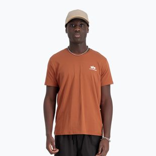 Férfi Alpha Industries Basic Small Logo póló mogyoróbarna