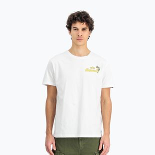Alpha Industries férfi Pearl Harbor Back Print T-shirt fehér