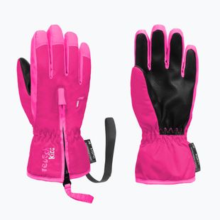 Gyerek síkesztyűk Reusch Ben fuchs purple/knockout pink
