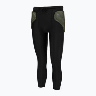 Reusch Padded Eco Short 3/4 fekete/sivatagi zöld kapusnadrág