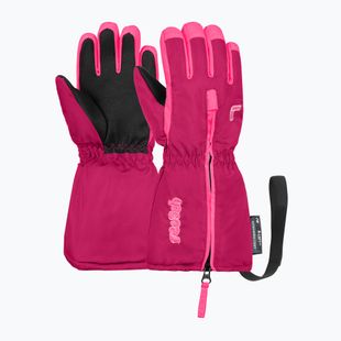 Gyerek síkesztyűk Reusch Tom fuchs purp/knockout pink