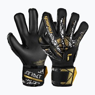 kapuskesztyű Reusch Attrakt Gold X Evolution Cut Finger Support black/gold/white/black