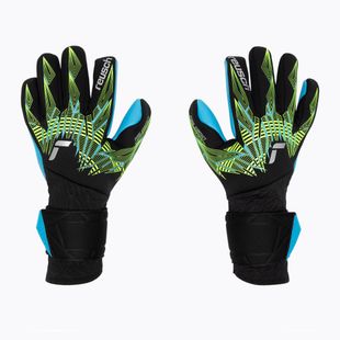 kapuskesztyű Reusch Pure Contact Aqua black/fluo lime/aqua