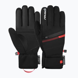 Síkesztyűk Reusch Steve R-Tex XT 7809 black/fluo red