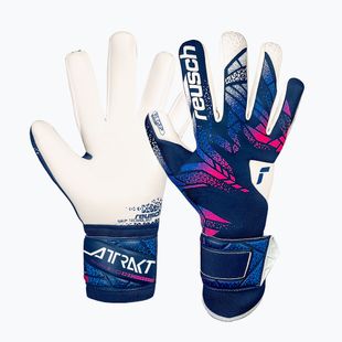 Reusch Attrakt RE:GRIP kék/rózsaszín/fehér kapuskesztyű
