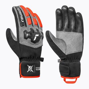 Férfi síkesztyű Reusch Worldcup Warrior R-Tex XT black/silver/fluo red
