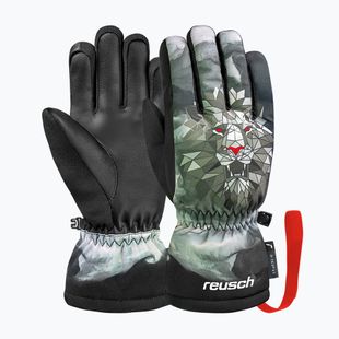 Gyerek síkesztyűk Reusch Carter R-Tex XT blck/silver/fluo red