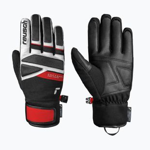 Férfi síkesztyűk Reusch Thunder R-Tex XT black/white/fire red