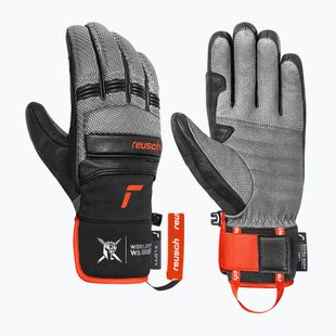 Férfi síkesztyű Reusch Alpine Master black/silver/fluorescent red
