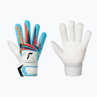 Gyerek kapuskesztyűk Reusch Attrakt Starter Solid Junior white/light blue