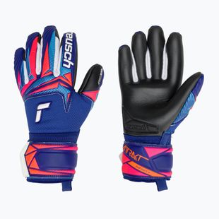 Reusch Attrakt Infinity Evolution NC Junior gyerek kapuskesztyű sharp blue/shocking orange/black