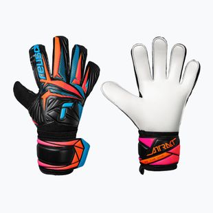 Kapus kesztyűk Reusch Attrakt Solid black/aqua blue/shocking orange
