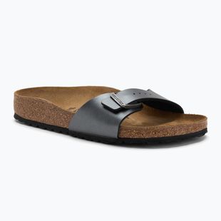 BIRKENSTOCK Madrid BF Narrow metálfekete flip-flopok