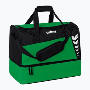Edzőtáska ERIMA Six Wings Sports Bag With Bottom Compartment 35 l emerald/black