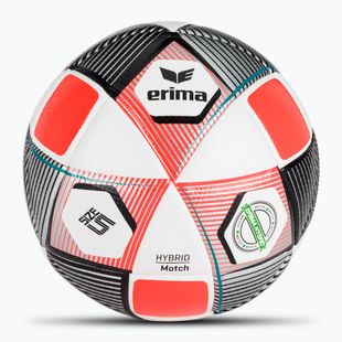 ERIMA Hybrid Match ezüst/tűzpiros-korall labdarúgó méret 5