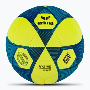 ERIMA Hybrid Indoor sárga/új királykék 5-es méretű futball labdarúgó