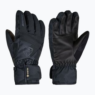 Gyerek síkesztyűk Ziener Leif-Z GTX black/gray ink camo