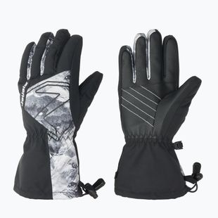 Gyerek síkesztyű ZIENER Laval Aquashield AW black/grey mountain