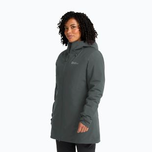 Női esőkabát Jack Wolfskin Heidelstein Ins slate green