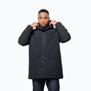Férfi Jack Wolfskin Koenigsbau Parka pehelypaplan kabát sötét navy