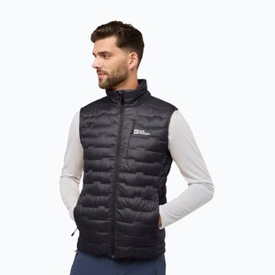 Férfi Jack Wolfskin Passamani Down phantom trekking ujjatlan kabát