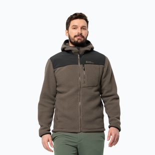 Jack Wolfskin férfi gyapjúkabát Kammweg Pile Fz hideg kávé