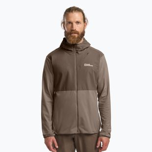 Jack Wolfskin férfi Prelight Trail Hoody hideg kávés trekking pulóver
