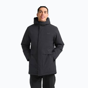 Férfi bélelt kabát Jack Wolfskin Cold Camp Coat black