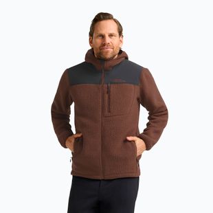Férfi polár pulóver Jack Wolfskin Kammweg Pile Fz hot choc