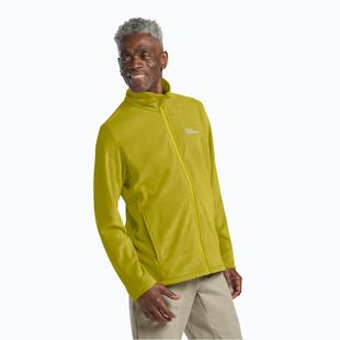 Férfi Jack Wolfskin Taunus Fz polár pulóver chartreuse színben
