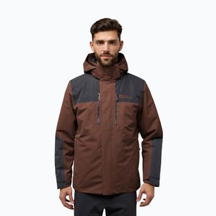 Férfi 3 az 1-ben dzseki Jack Wolfskin Jasper 3In1 hot choc